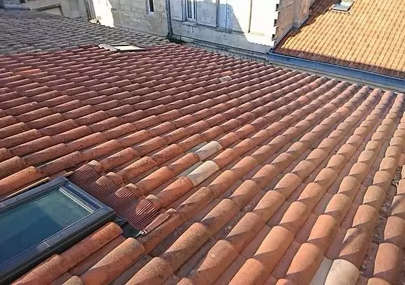 Chantier de couverture à Paris